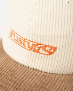 Demo Embroidered Cord Six Panel Cap | Rusty Cheap