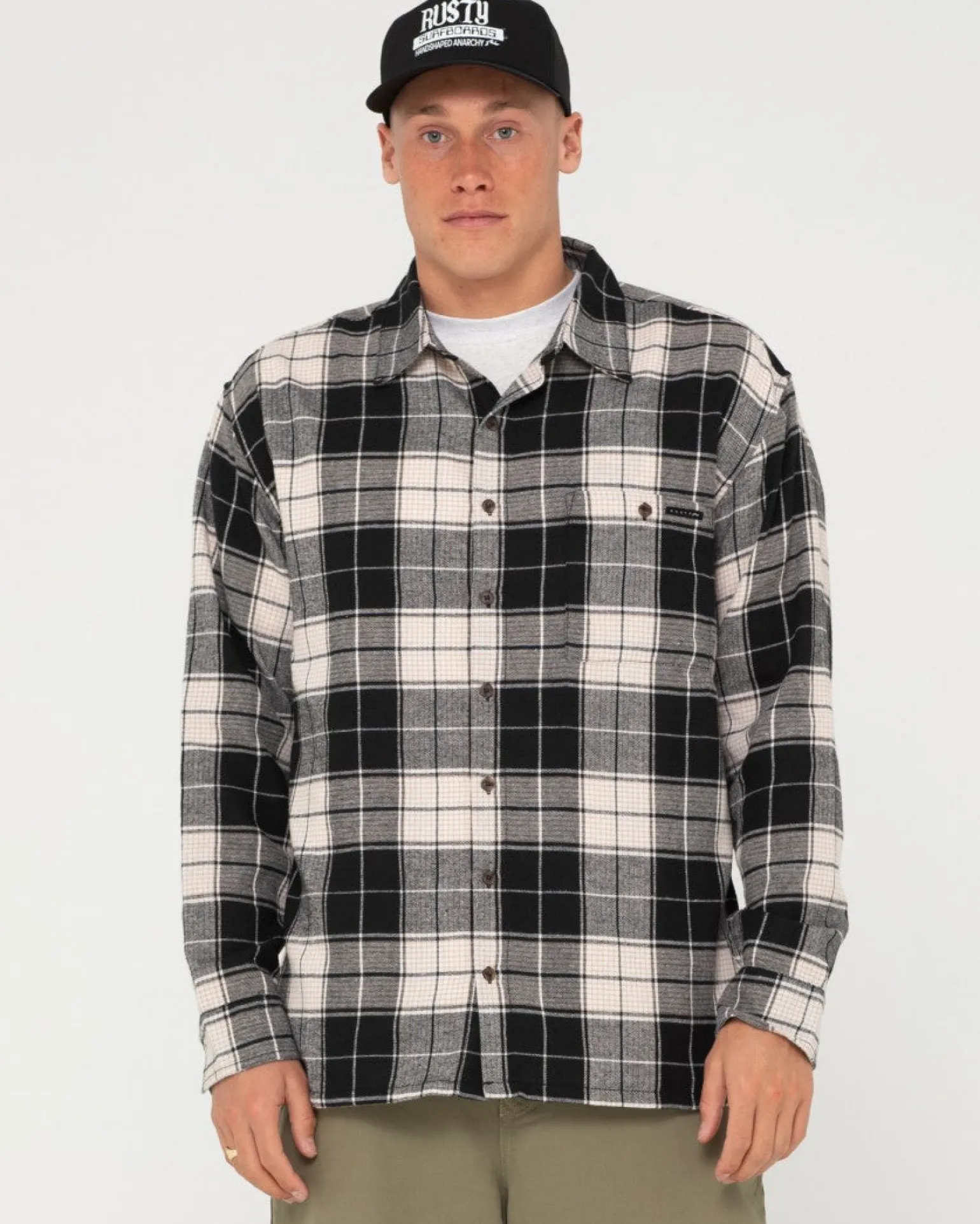 Dry Eyes Long Sleeve Flannel Shirt | Rusty Fashion