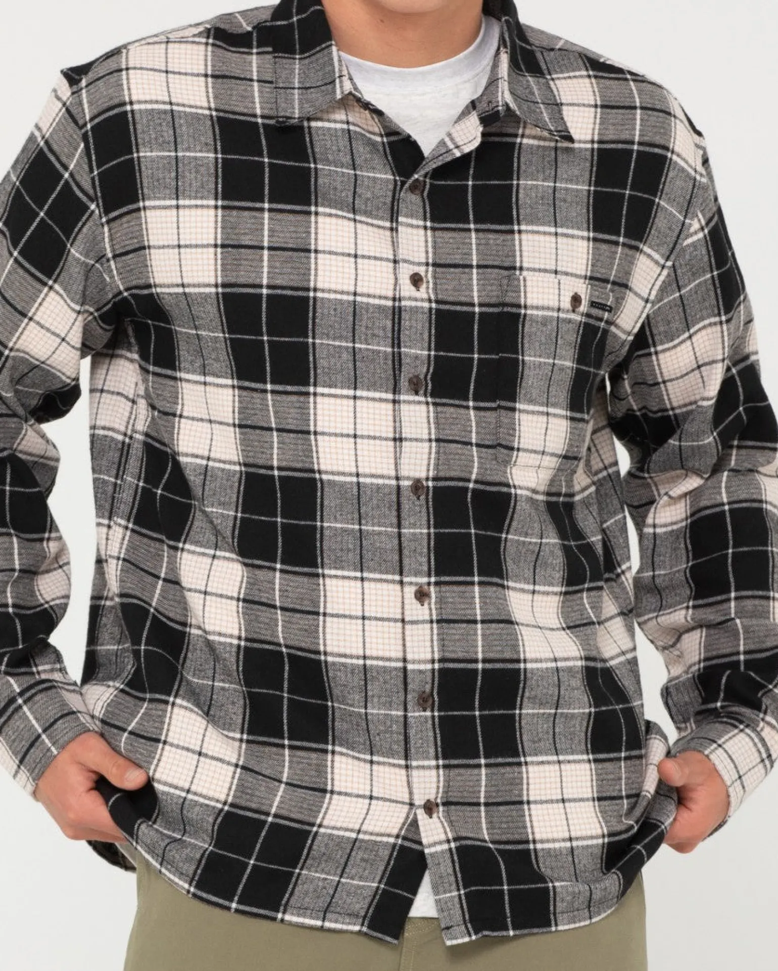Dry Eyes Long Sleeve Flannel Shirt | Rusty Fashion