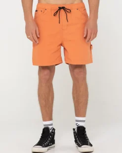 Dungaree Elastic Short | Rusty Best Sale
