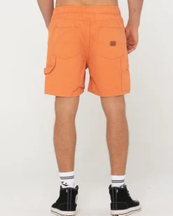 Dungaree Elastic Short | Rusty Best Sale
