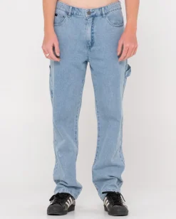 Dungaree Straight Fit Denim Pant | Rusty Online
