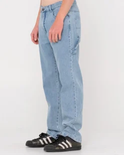 Dungaree Straight Fit Denim Pant | Rusty Online
