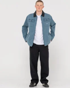 Dungaree Zip Up Jacket | Rusty Best Sale