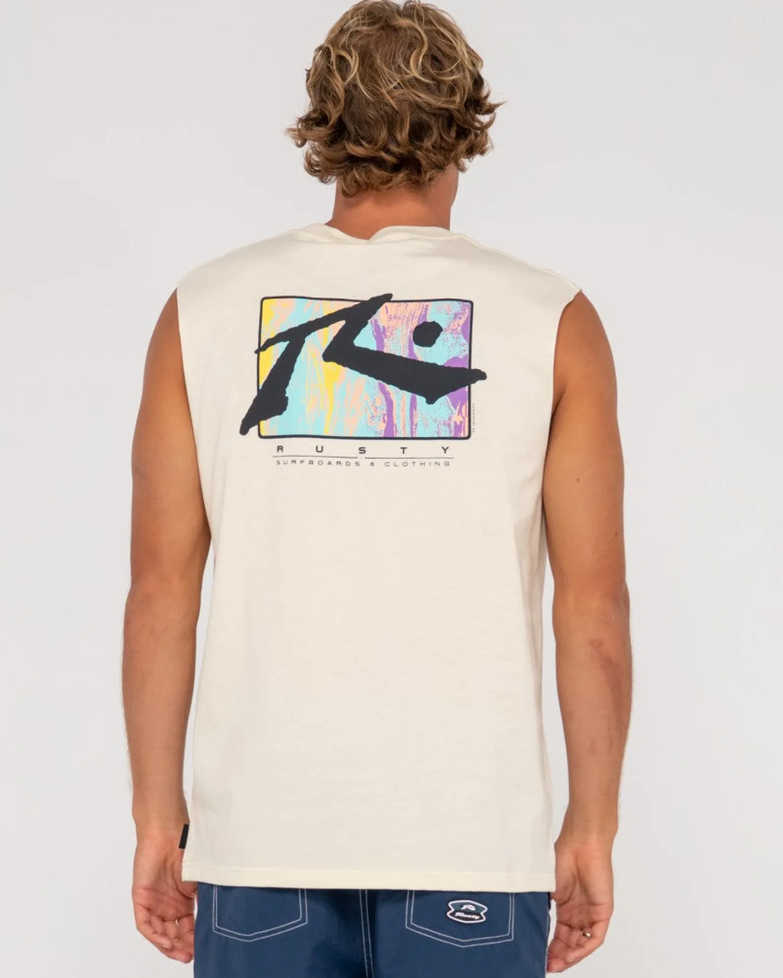 Dye Bath Graphic Muscle | Rusty Hot