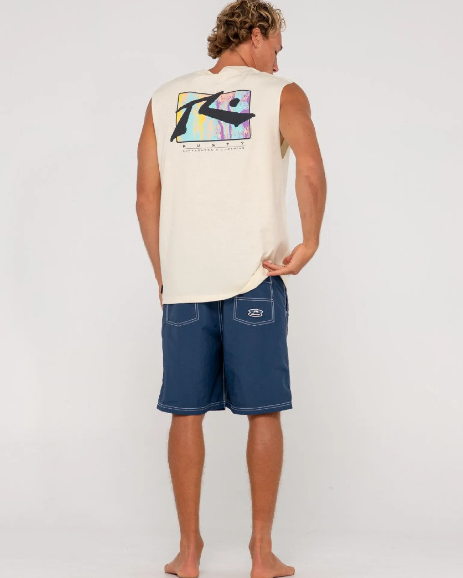 Dye Bath Graphic Muscle | Rusty Hot