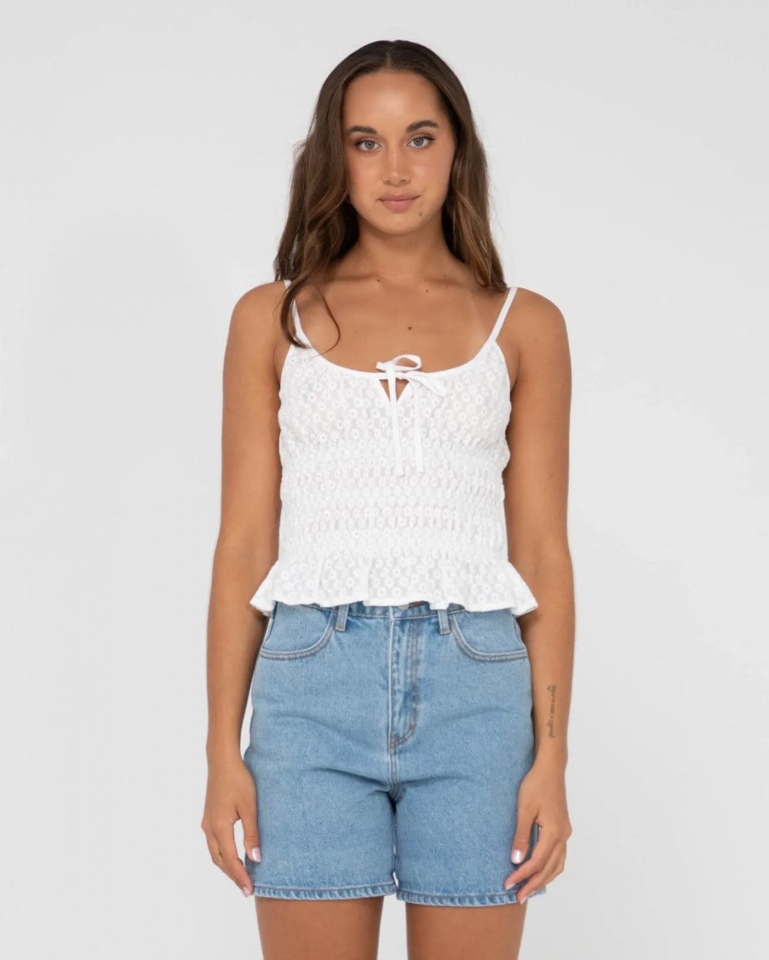 Effie Cut Out Cami Crop Top | Rusty Flash Sale