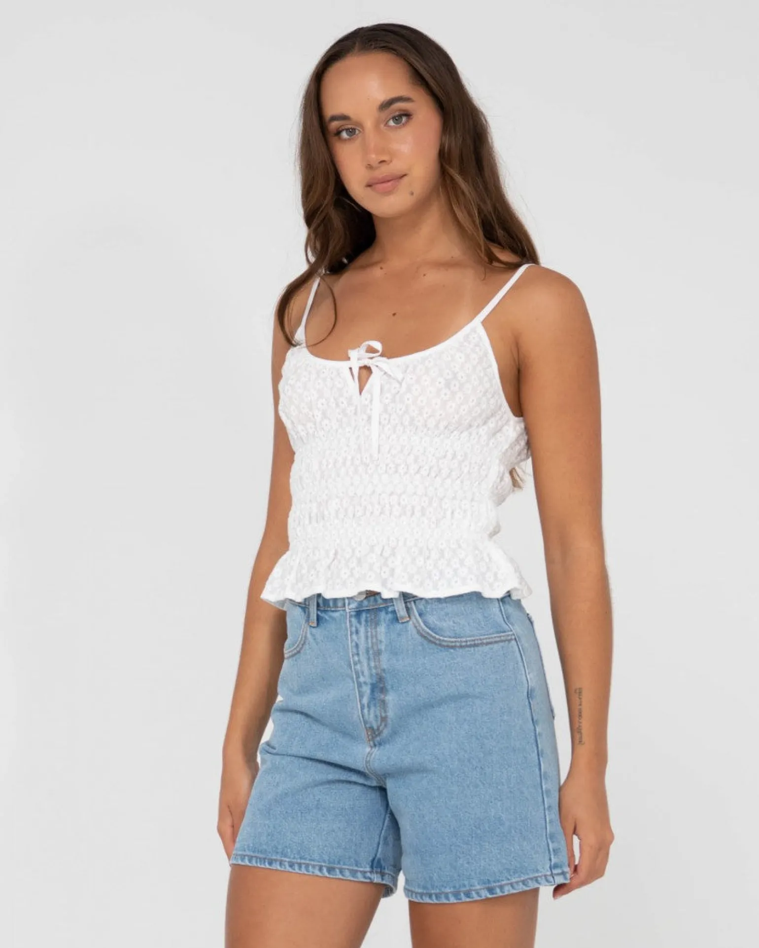 Effie Cut Out Cami Crop Top | Rusty Flash Sale