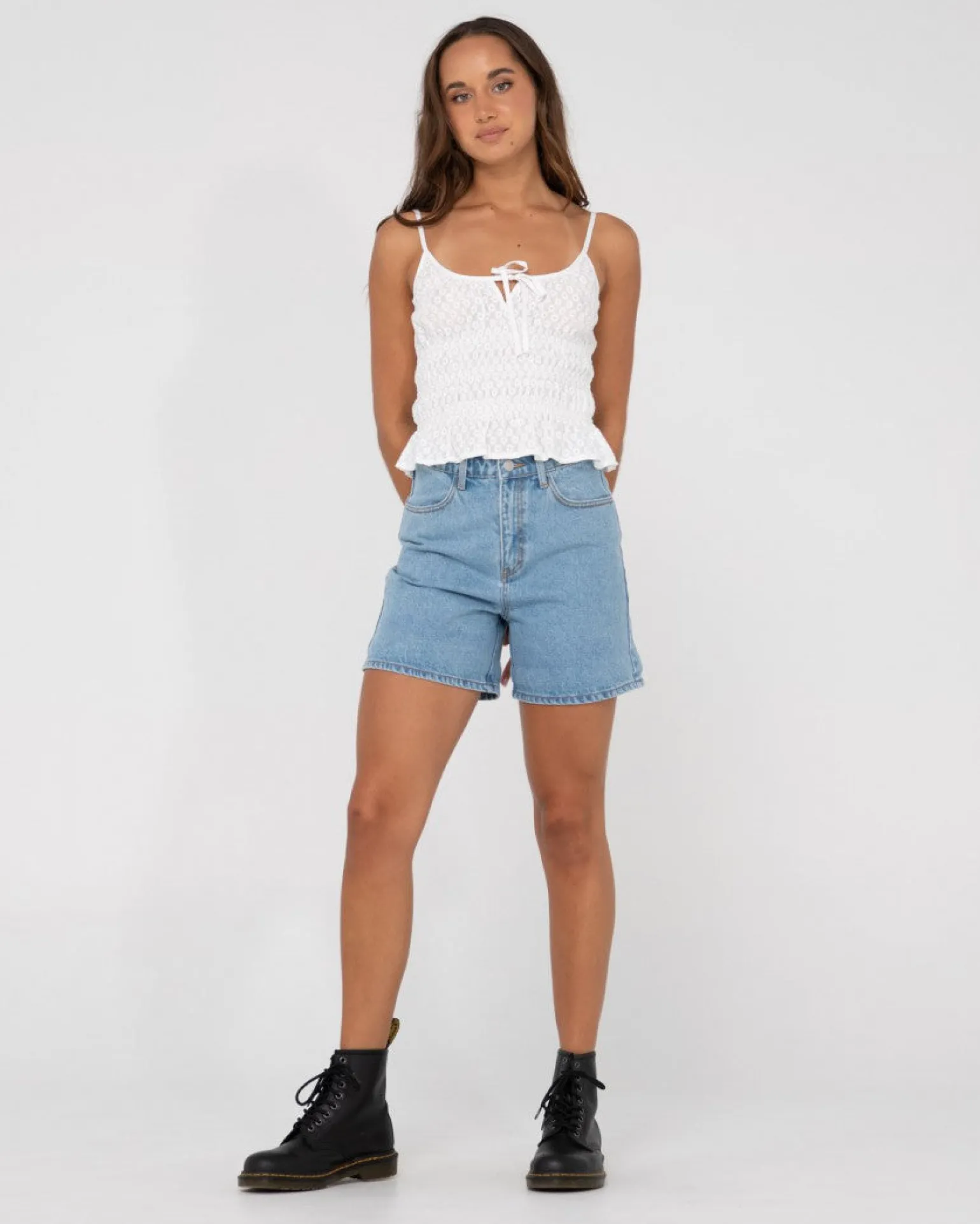 Effie Cut Out Cami Crop Top | Rusty Flash Sale