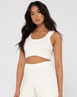 Elba Knit Crop Top | Rusty Outlet