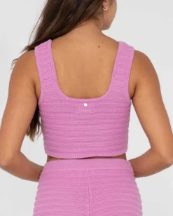 Elba Knit Crop Top | Rusty Sale