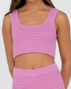 Elba Knit Crop Top | Rusty Sale