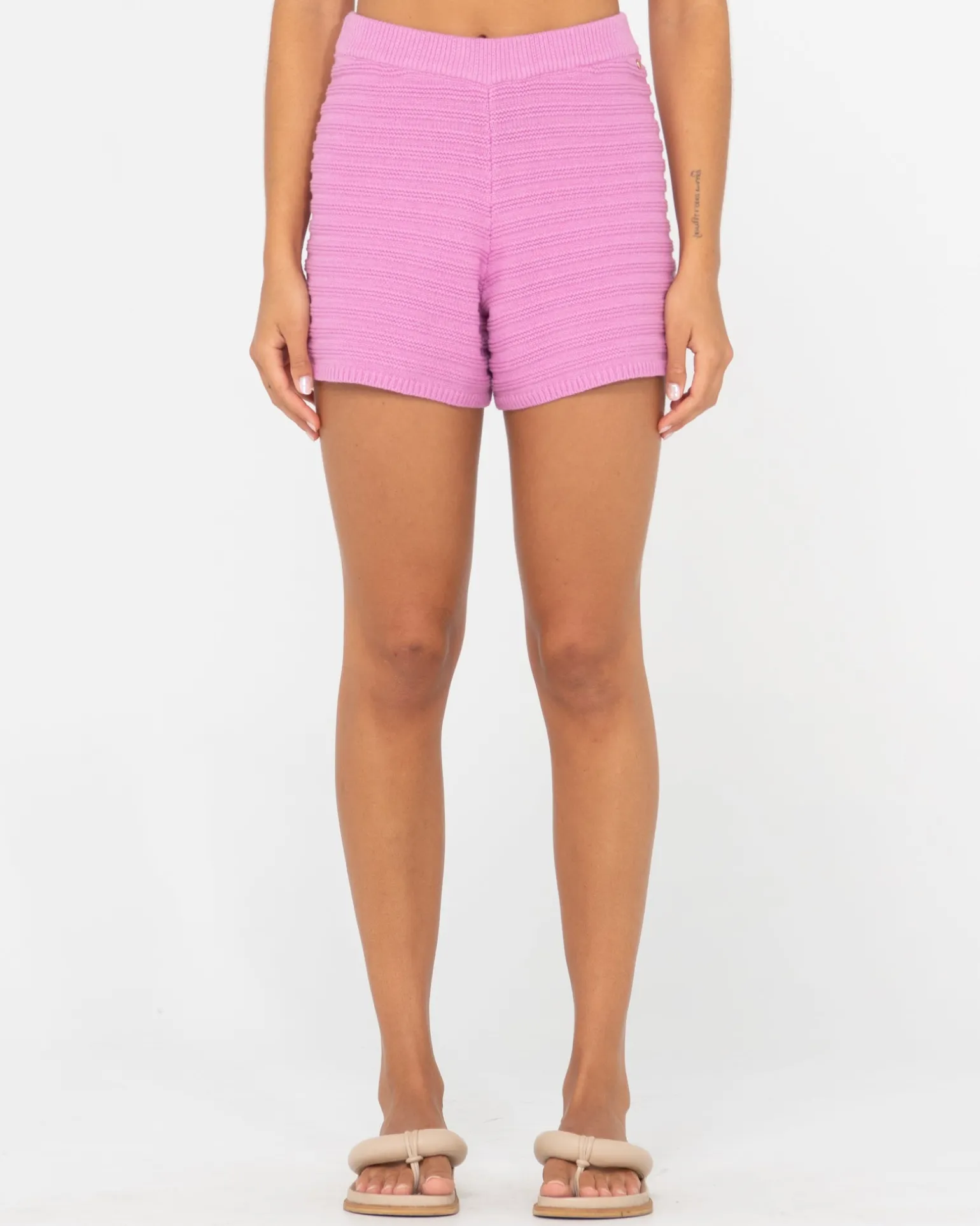 Elba Knit High Waisted Short | Rusty Clearance
