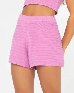 Elba Knit High Waisted Short | Rusty Clearance