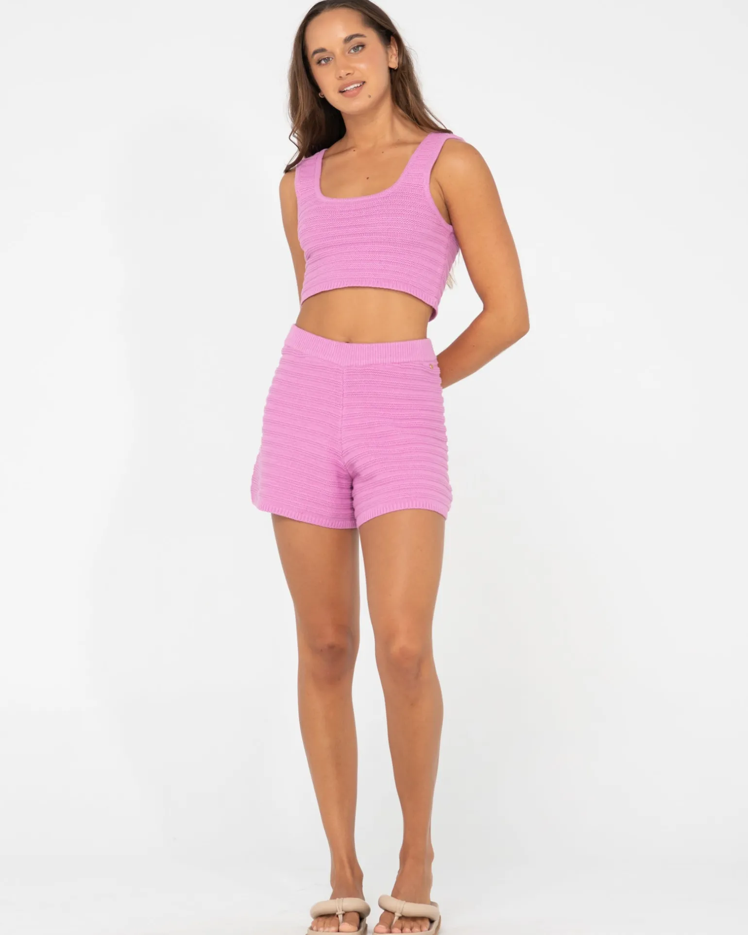 Elba Knit High Waisted Short | Rusty Clearance