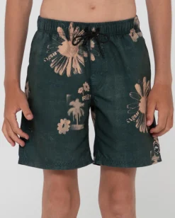 Electric Sax Printed Elastic Boardshort Boys | Rusty Fashion
