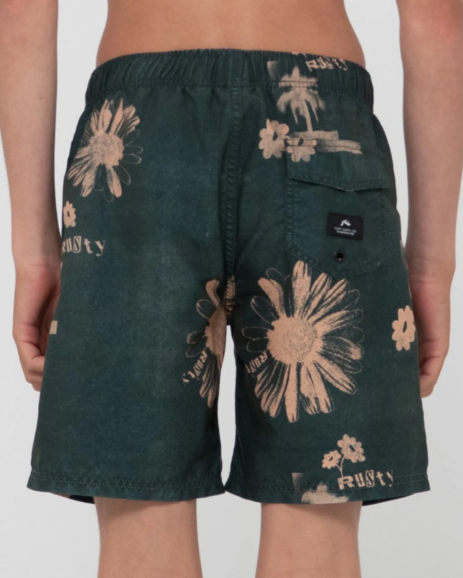 Electric Sax Printed Elastic Boardshort Boys | Rusty Fashion