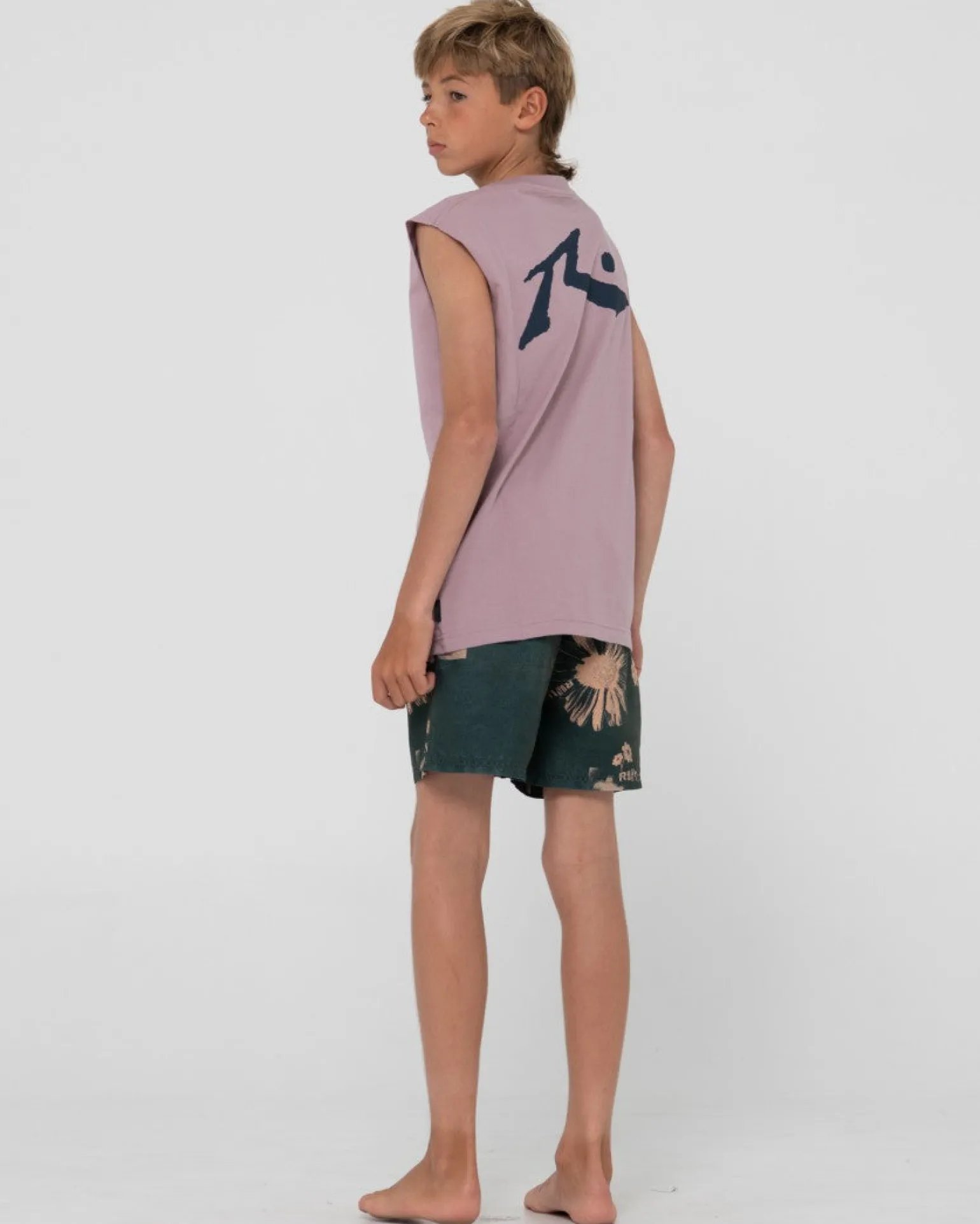 Electric Sax Printed Elastic Boardshort Boys | Rusty Best
