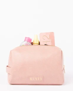 Essentials Textured Cosmetic Pouch | Rusty Store