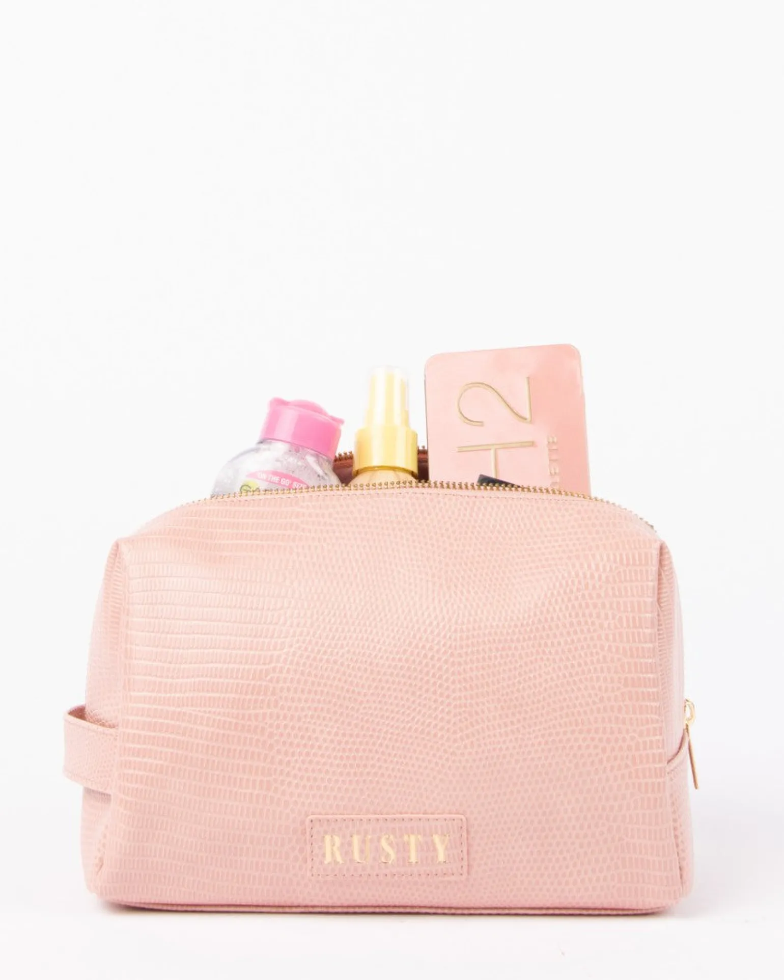Essentials Textured Cosmetic Pouch | Rusty Online