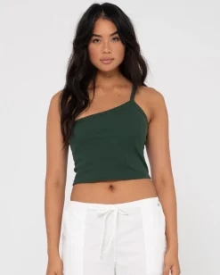 Everywhere One Shoulder Tank | Rusty Sale