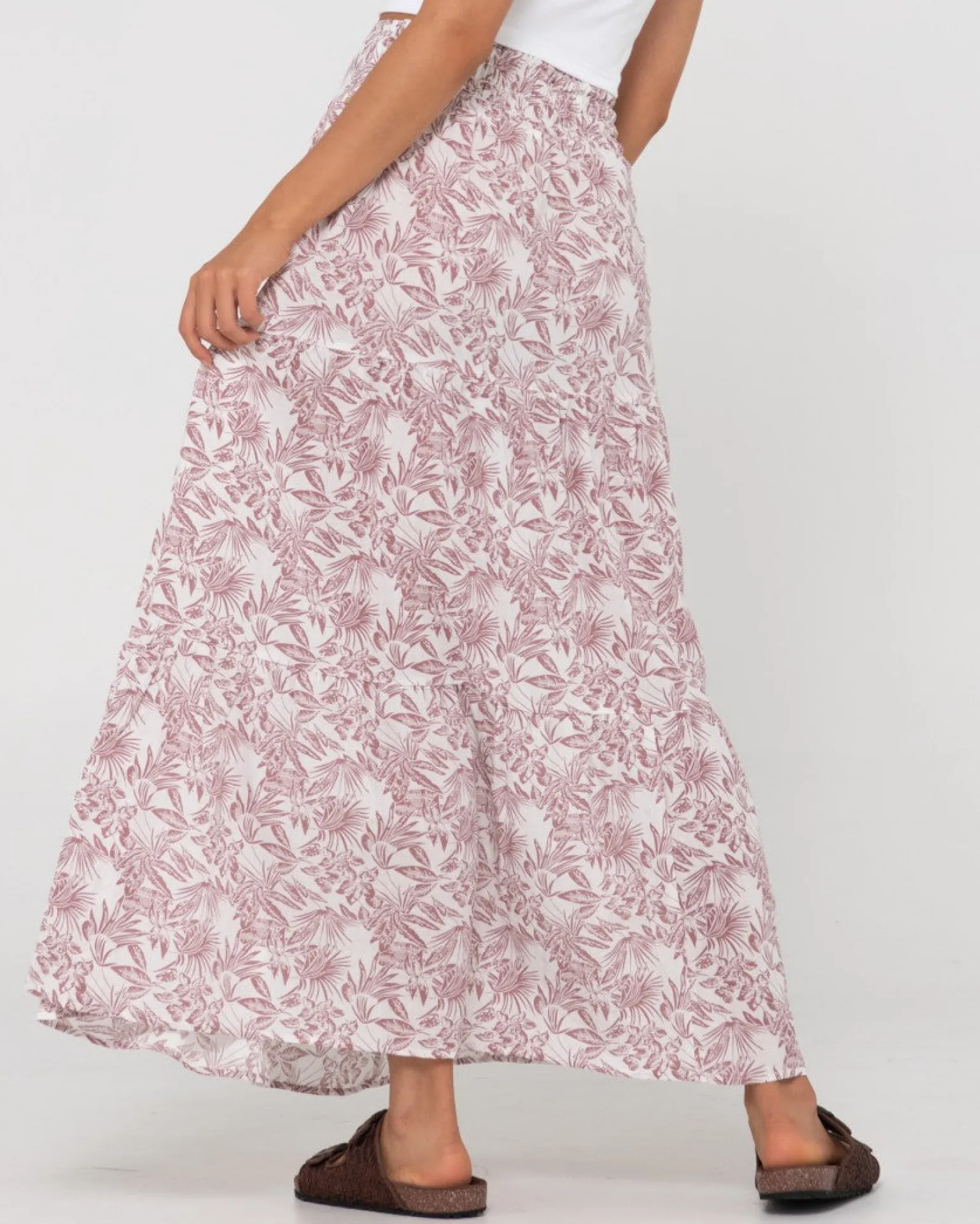 Faye High Waisted Floral Maxi Skirt | Rusty Flash Sale