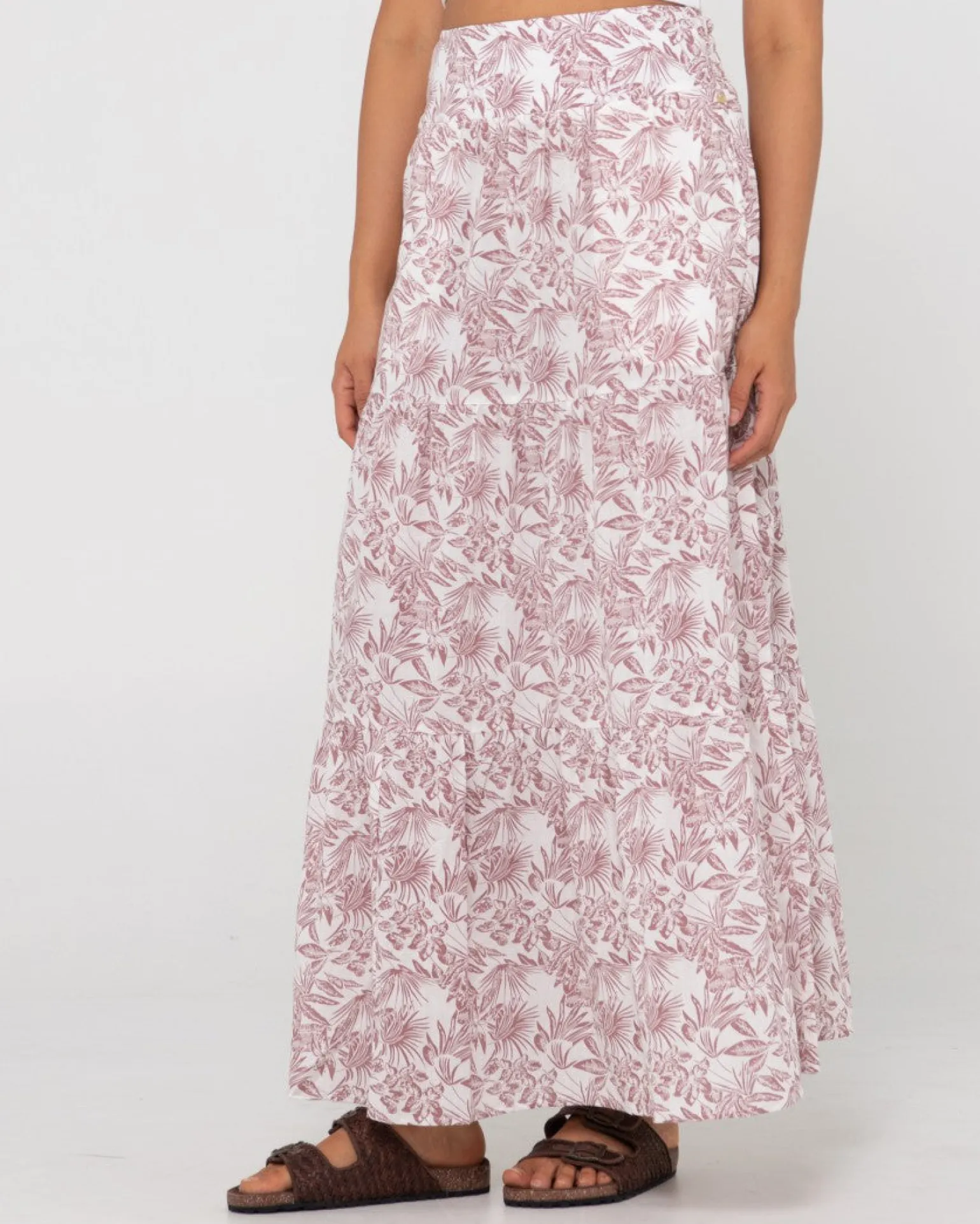Faye High Waisted Floral Maxi Skirt | Rusty Flash Sale