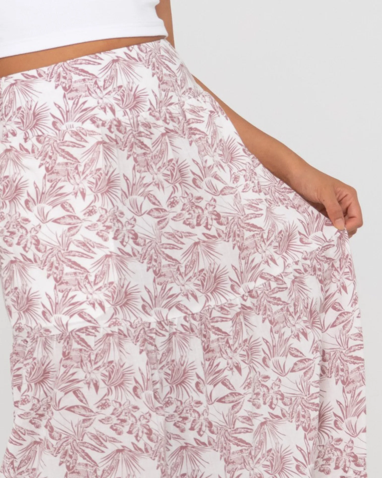 Faye High Waisted Floral Maxi Skirt | Rusty Flash Sale