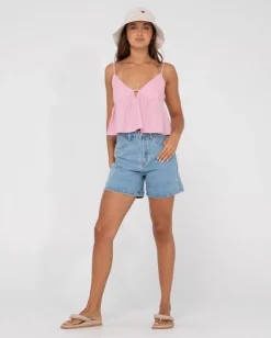 Felicity V Neck Cami Crop Top | Rusty Outlet