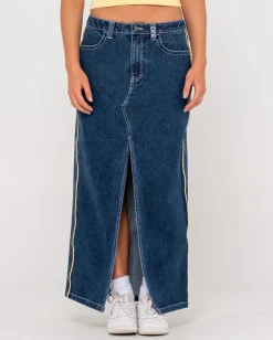 Flip Mommy Low Rise Denim Maxi Skirt | Rusty Outlet
