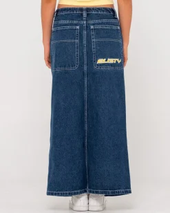 Flip Mommy Low Rise Denim Maxi Skirt | Rusty Store