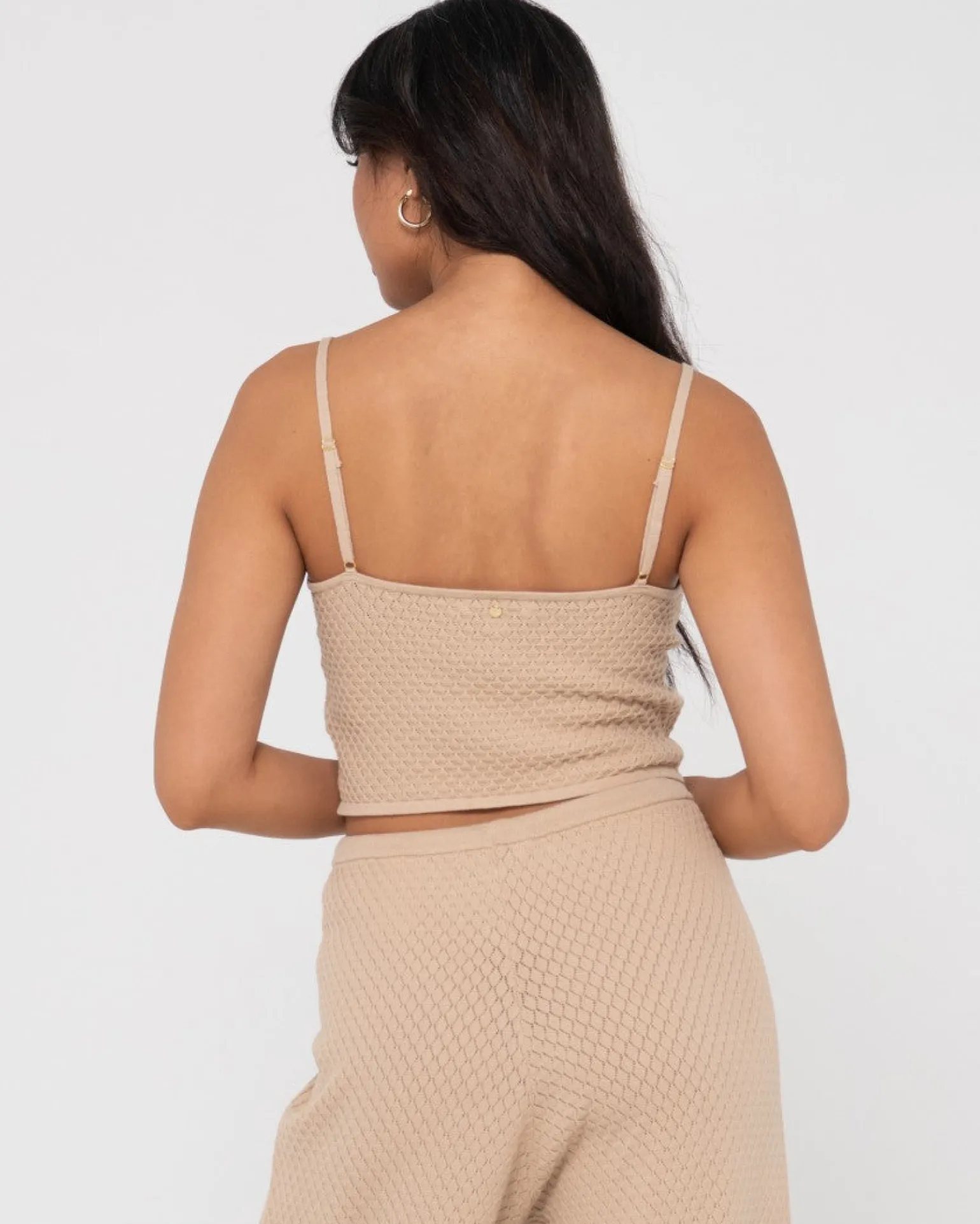 Florence V Neck Knit Cami Crop Top | Rusty Shop