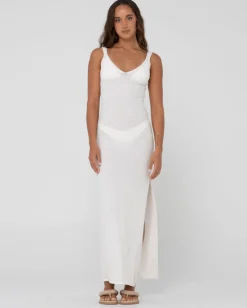 Florence V Neck Knit Slip Maxi Dress | Rusty Fashion