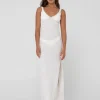 Florence V Neck Knit Slip Maxi Dress | Rusty New
