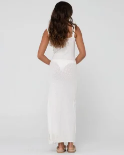 Florence V Neck Knit Slip Maxi Dress | Rusty Fashion