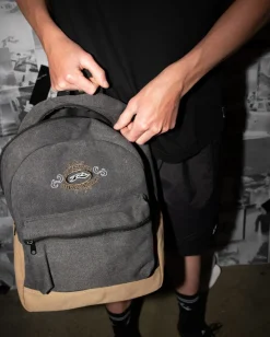 Frenzy Embroidered Cord Backpack | Rusty New