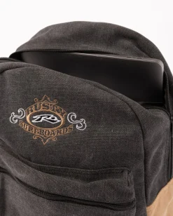Frenzy Embroidered Cord Backpack | Rusty New