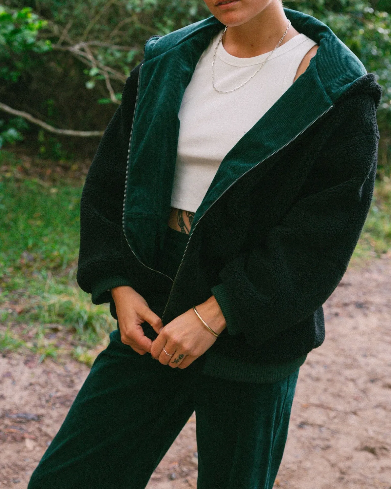 Gables Reversible Zip Up Cord Jacket | Rusty Hot