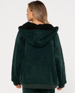 Gables Reversible Zip Up Cord Jacket | Rusty Hot