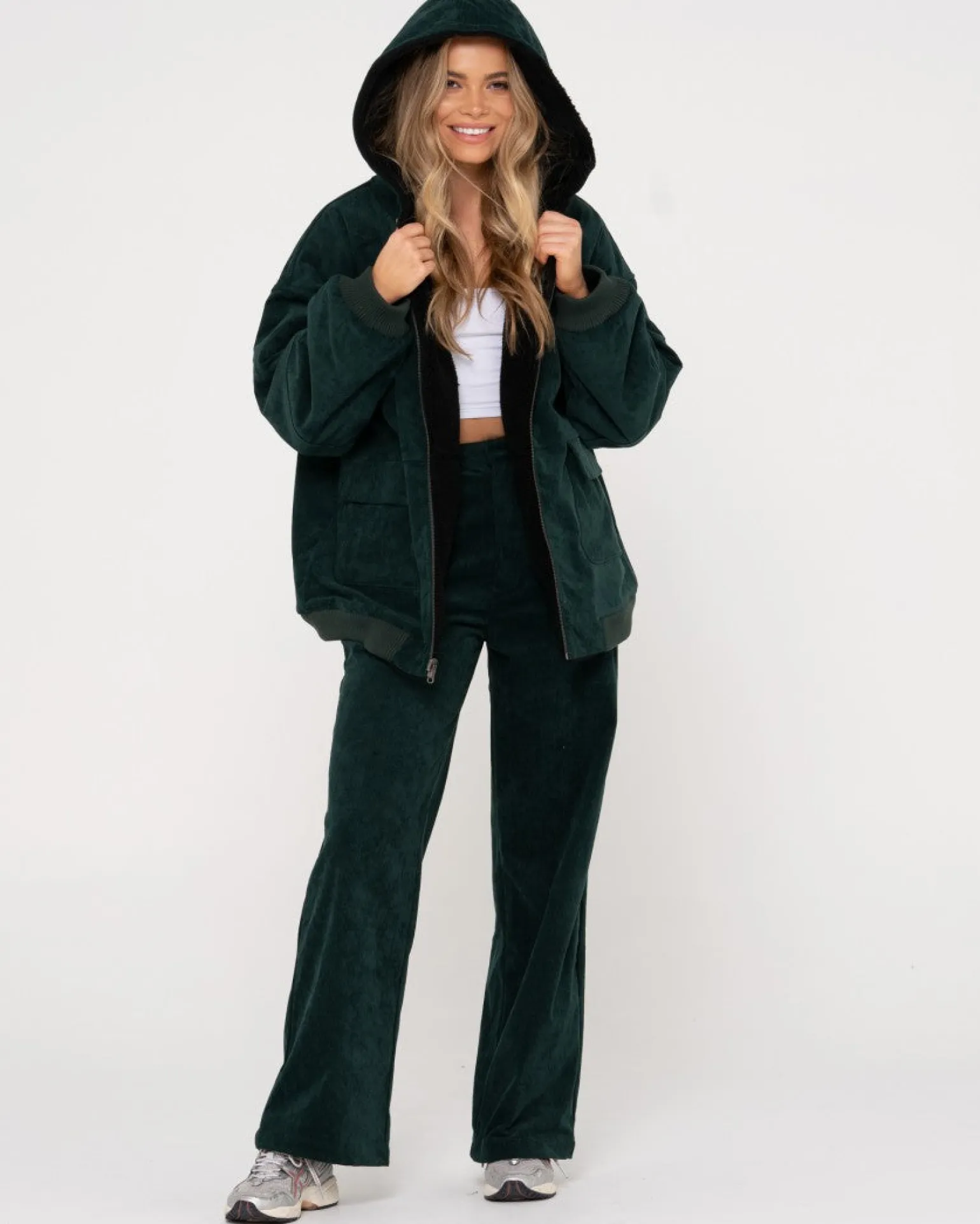 Gables Reversible Zip Up Cord Jacket | Rusty Hot