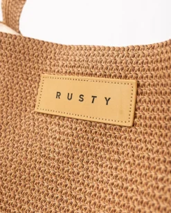 Gisele Straw Beach Bag | Rusty New