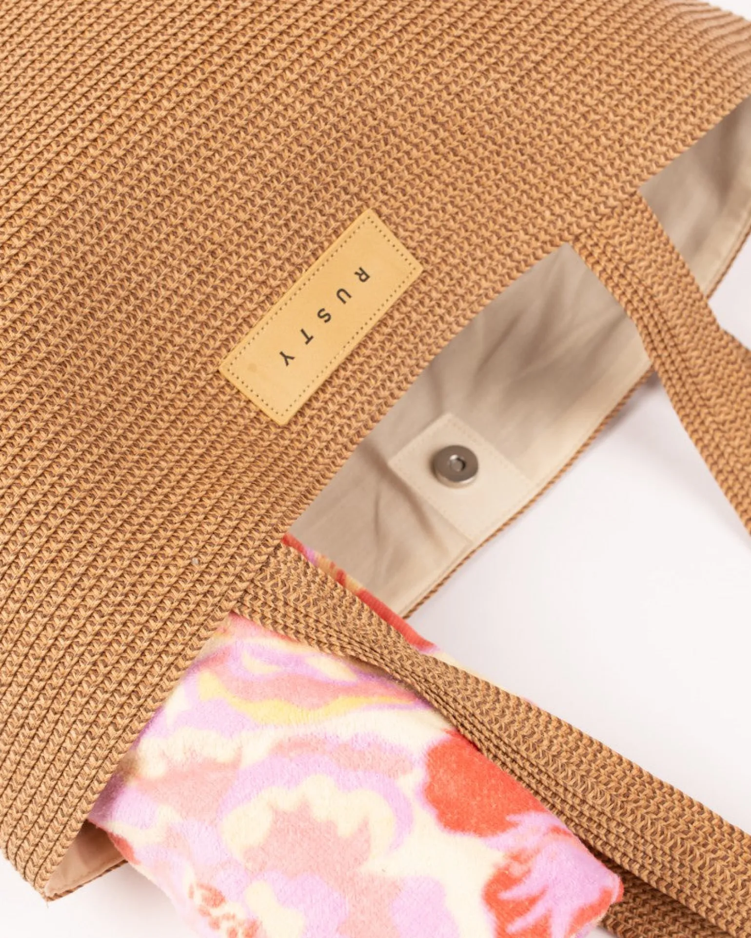 Gisele Straw Beach Bag | Rusty New