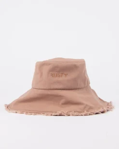 Gleam Organic Wide Brim Bucket Hat | Rusty Outlet