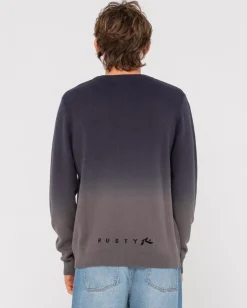 Gradient Ho-Stack Crew Knit | Rusty Best
