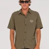 Greaser Overtone Short Sleeve Linen Shirt | Rusty Shop