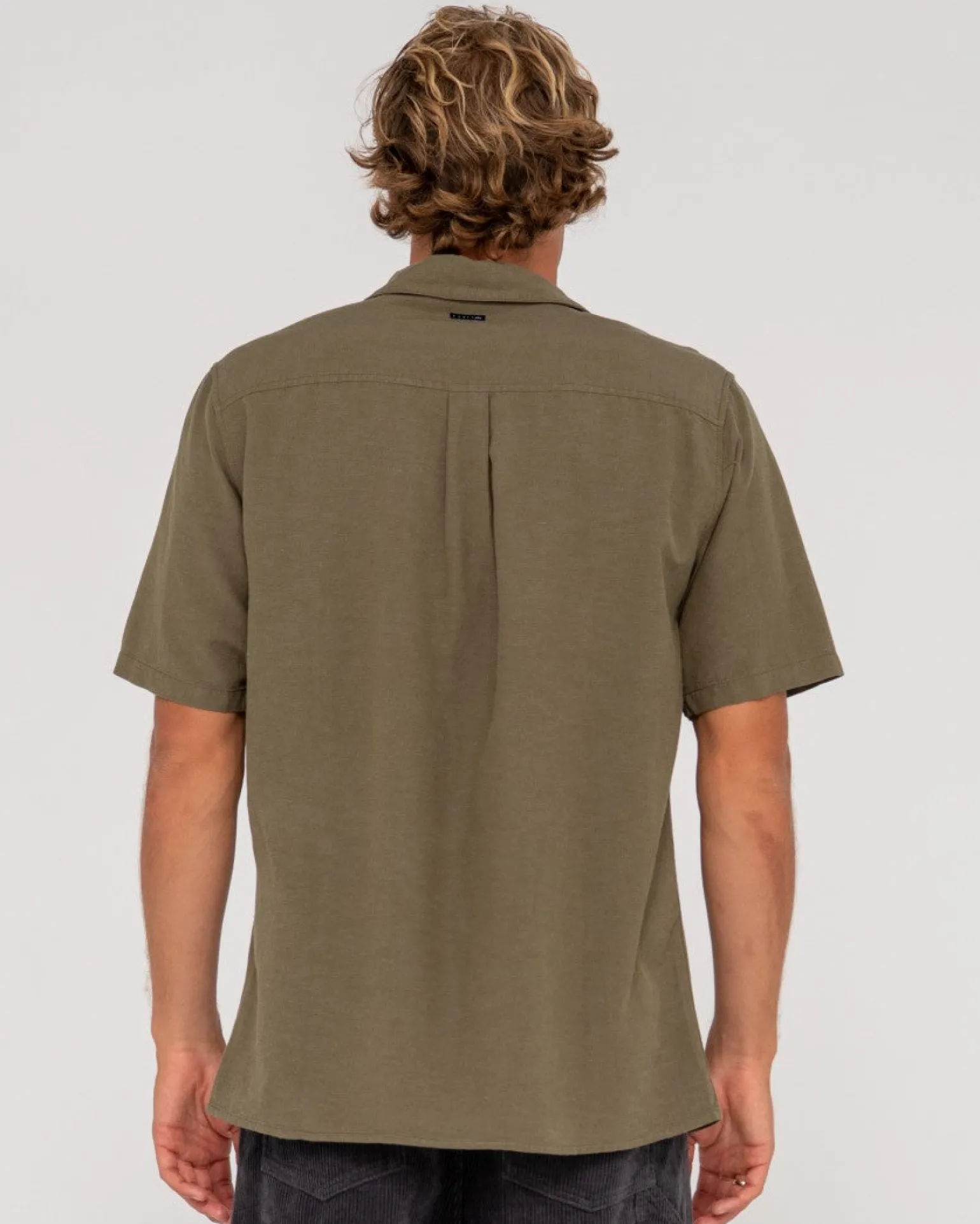 Greaser Overtone Short Sleeve Linen Shirt | Rusty Shop