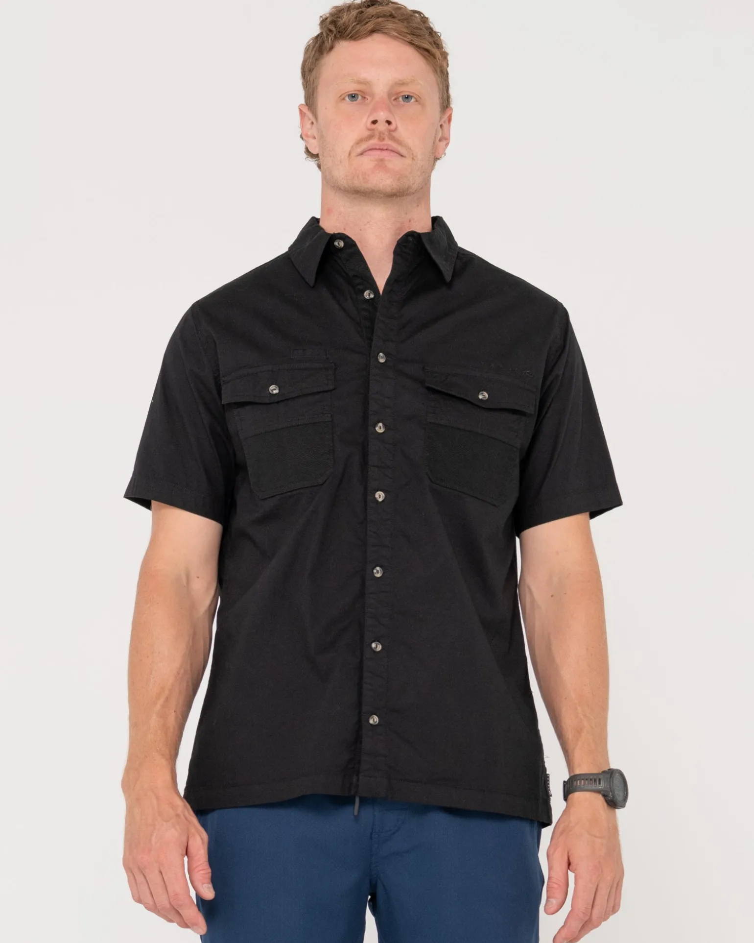 Grindstone Easy Fit Short Sleeve Shirt | Rusty Cheap