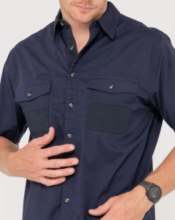 Grindstone Easy Fit Short Sleeve Shirt | Rusty Fashion