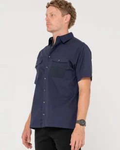 Grindstone Easy Fit Short Sleeve Shirt | Rusty Fashion