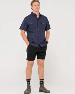 Grindstone Easy Fit Short Sleeve Shirt | Rusty Fashion